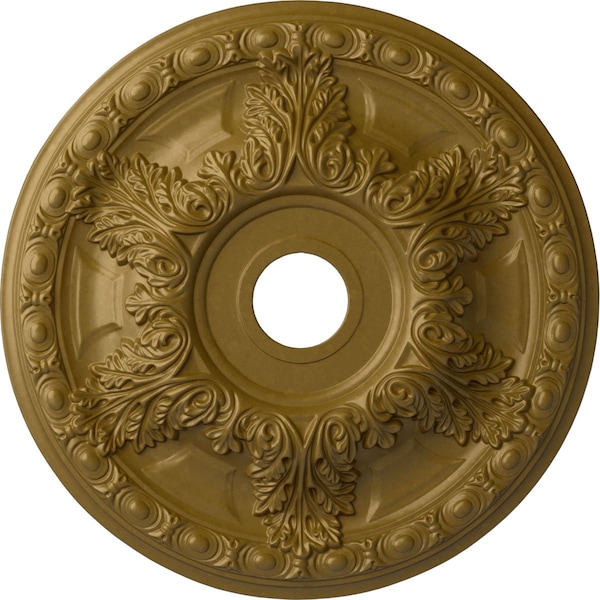 Ekena Millwork Granada Ceiling Medallion (Fits Canopies up to 7 1/8"), 23 3/8"OD x 3 5/8"ID x 2 1/2"P, Gold CM23GAGLS - main